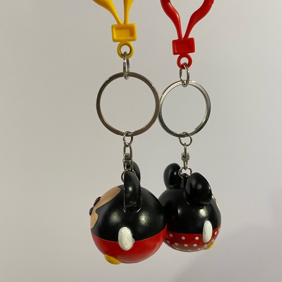 Vintage Mickey and Minnie Mouse Keychains - Picture 3 of 3